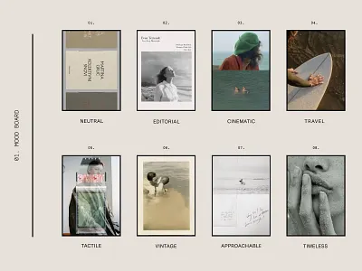 Brand Board for Nicole Mason, by Soul Twin Studio adventure branding film identity imagery mood moodboard photographer photographs