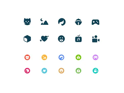 Category Icons for theme beauty cat comic emoji game icon love movie mv scenery theme video