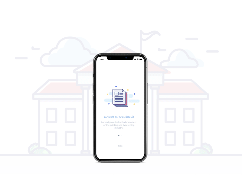 Animation Onboarding Screen app animation button design designer dribbble icon app illustraion illustration logo onboarding school