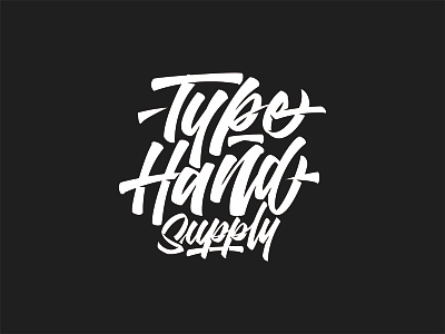 Typehand Supply Logotype brand brand agency brand identity branding clothes design distro handlettering illustration lettering logo logotype typography vector