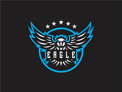 Eagle Mascot Logo Icon Vector animal bird business eagle feathers icon idea logo majestic mascot motorbike protection security strong vector wings
