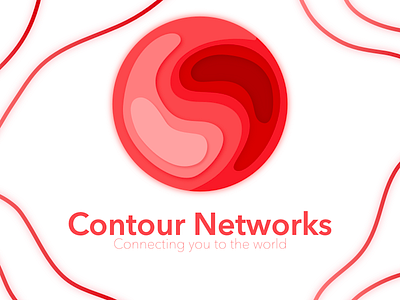 Contour Networks - Connecting You To The World concept design contour logo logo design concept networks