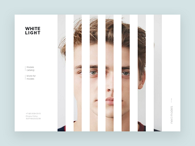 White concept design landing landing page layout minimal site template typography ui ux web website