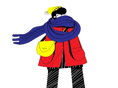 coat art autumntime illistration illustrator vector vectorart