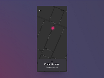 Daily UI Challenge #020 - Location Tracker app dailyui design gradient color ui