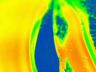Live visual LCD liquid heat liquid visual