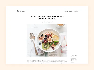 Blog Post blog post dailyui ui design web design