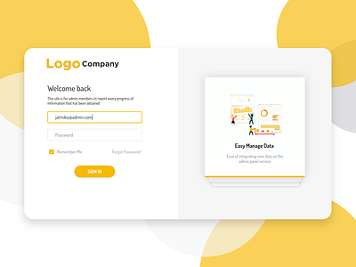 Login Page adobexd cards dashboard design illustration interaction landing page split screen typography uidesign webdesign website