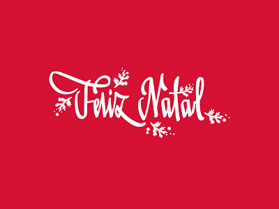 Feliz Natal brushpen feliz natal illustration lettering letters merrychristmas