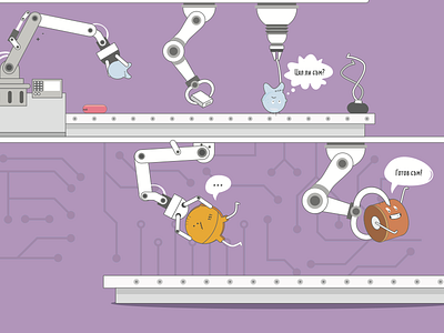 Calendar Illustration calendar illustration character design electronic components illustration