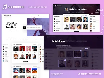 SoundDog UX UI discover illustration last.fm lastfm music ui ui ux design uidesign ux ux ui ux design website zero state