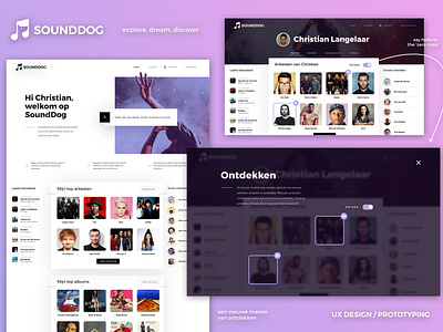 SoundDog UX UI discover illustration last.fm lastfm music ui ui ux design uidesign ux ux ui ux design website zero state