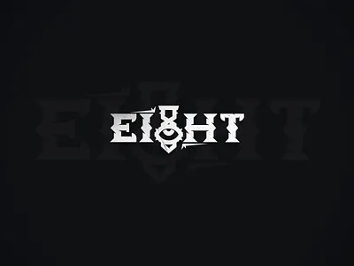 "8" Logo Text 2018 brand branding character clean d design exploration flat graphic icon identity illustration illustrator lettering logo minimal type vector web