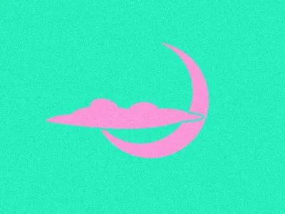 [half.moon] animation app branding design drawing flat illustration logo minimal moon nude png sketch teeth transparent ui urban vector web website