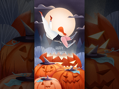 Magic Halloween design illustration