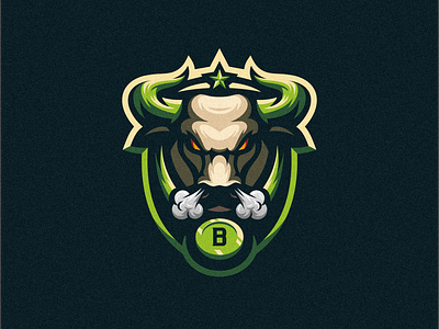 Bull angry badge brand character e sport e sports esport esports gaming logo logo esport mascot shield sport