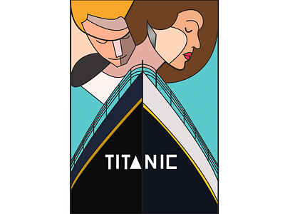 Titanic cubismo illustration vector