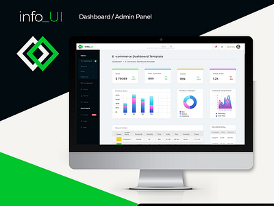 E-Commerce Admin Panel admin panel creative dashboad design ecommerce modern template ui uiux ux web webdesign