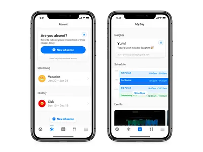 Hallway Insights absence absent app apple bell schedule card events hallway insights ios iphone schedule smart