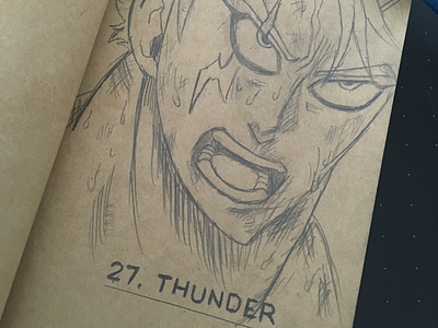 _InktoberThunder dailydoodle doodle fairytail illustration illustrator laxus laxusdreyar thunder thunderlegion