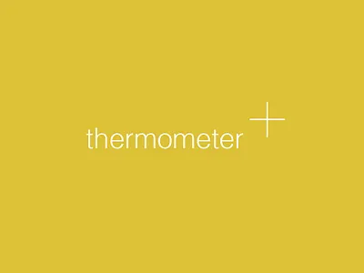 Thermometer Plus Logo Design branding corporate identity graphic design identity design logo logo design