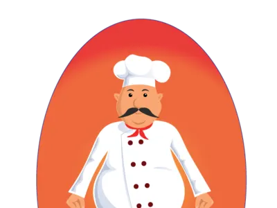 Chef adobe illustrator cartoon cartoon character character chef design illastration illustraion vector