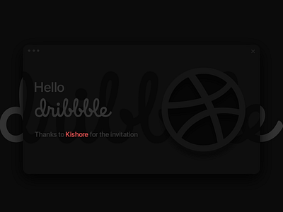 Hello Dribbble! debut debutshot design firstshot hellodribbble ui ux