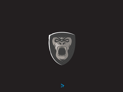 Kingkong Shield logo design icon illustration kingkong logo rantaucreative shield