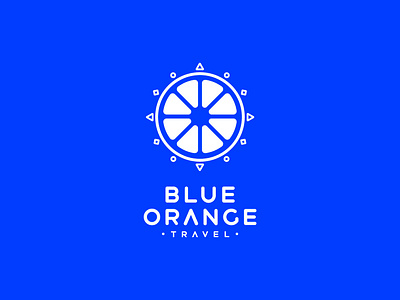 Blue orange travel art asia branding design graphic design illustrator kyrgyzstan logo