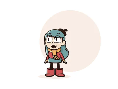 Hilda from hilda the series (fan arts) cartoon color colorful art cute hilda hilda the series hildatheseries lineart trackpad