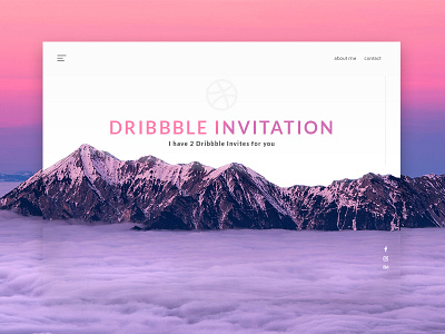 Dribbble Invites design dribbble invitation ui