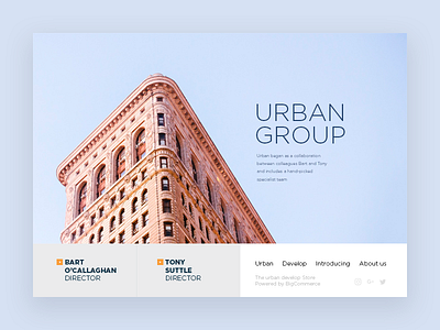 GROUP concept design landing landing page layout minimal site template typography ui ux web website