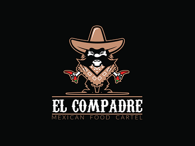 El Compadre Restaurant cartel food marszalek mexican moustache paprika poland vector