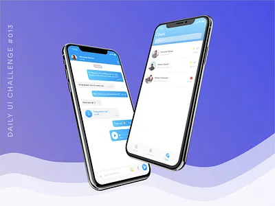 Chat UI concept app chat conversation daily challange design ios iphone minimal ui userinterface ux