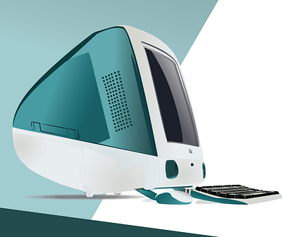 Original iMac apple design illustration imac