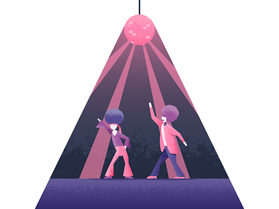 Boogie Nights boogie club dance disco illustration illustrator vector