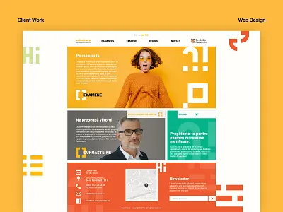 Examiners design landing page design ui web web design