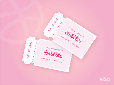 Two Invitations invitation invitation cards invite invite giveaway ticket ticket design
