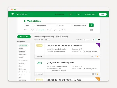 Grain Marketplace card design invisionapp macbook pro marketplace menu sketch app ui user experience user interaction ux website
