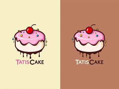 Logo TatisCake adobe art brand colors creative designinspiration digitaldesign dribbble graphicdesign illustration logo marketing packagedesign typography