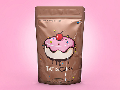 TatisCake - cake packaging. adobe art brand colors creative design designinspiration digitaldesign dribbble illustration logo package packagedesign