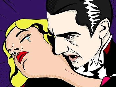Halloween Love! bela lugosi dracula halloween illustration love passion pop popart vampire vampirelove