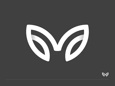 M + leaf branding experiment exploration identity leaf letter logo mark minimal monogram symbol type typography