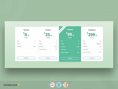 Responsive Pricing Tables pricing table responsive pricing table responsive snippets snippet website snippet