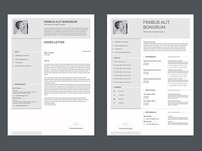 Free Resume & Cover letter Design Template 2018 design free cover letter template free download free downloads free resume free resume template graphic print resume resume cv typography