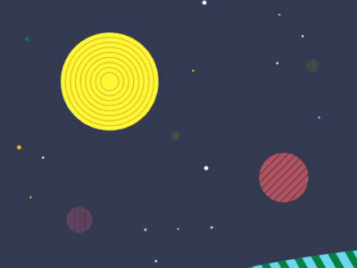 Space motiongraphics vector