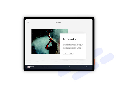 Headphone app tablet app design interface minimal music app project sketch tablet tablet app tracking ui ux