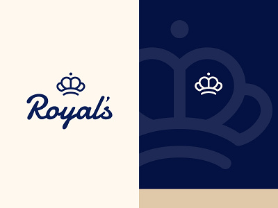 Royal's bake bakery bakery logo blue cherry coffee crown crown logo design logo logo design script logo typography