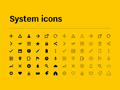 System icons design geometric graphic design grid design icon icon design website