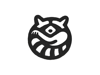 Raccoon / Sketch animal cute logo mark pencil raccoon sketch symbol